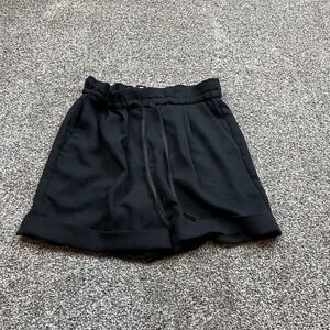 Wilfred Black Paperbag Waist Drawstring Shorts Size S‎